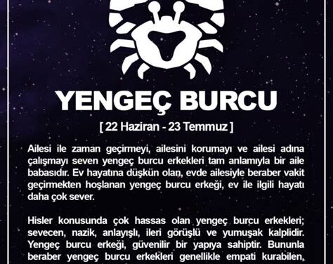 Yengeç burcu erkeğinin zaafları