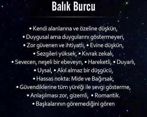 Balık burcu erkeğinin zaafları